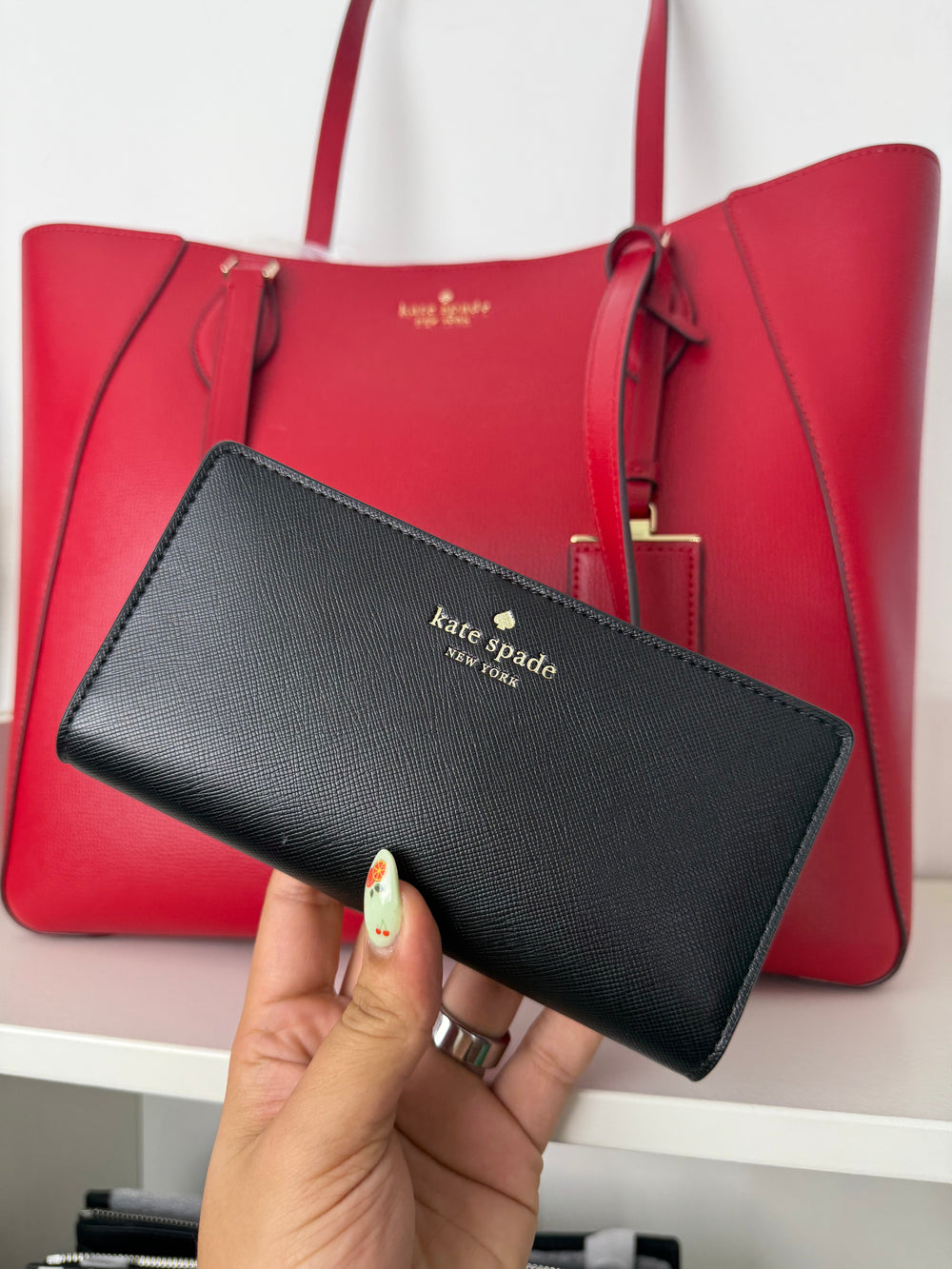 Wallet Luxury Kate Spade Negra - imagen 1