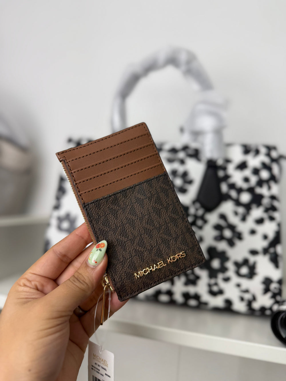 Tarjetero Michael Kors Chocolate - imagen 1