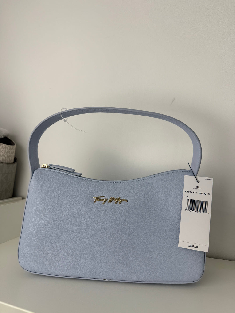 Cartera de Hombro Tommy Hilfiger Celeste - imagen 1