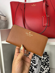 Wallet Grande Kate Spade Chocolate - imagen 1