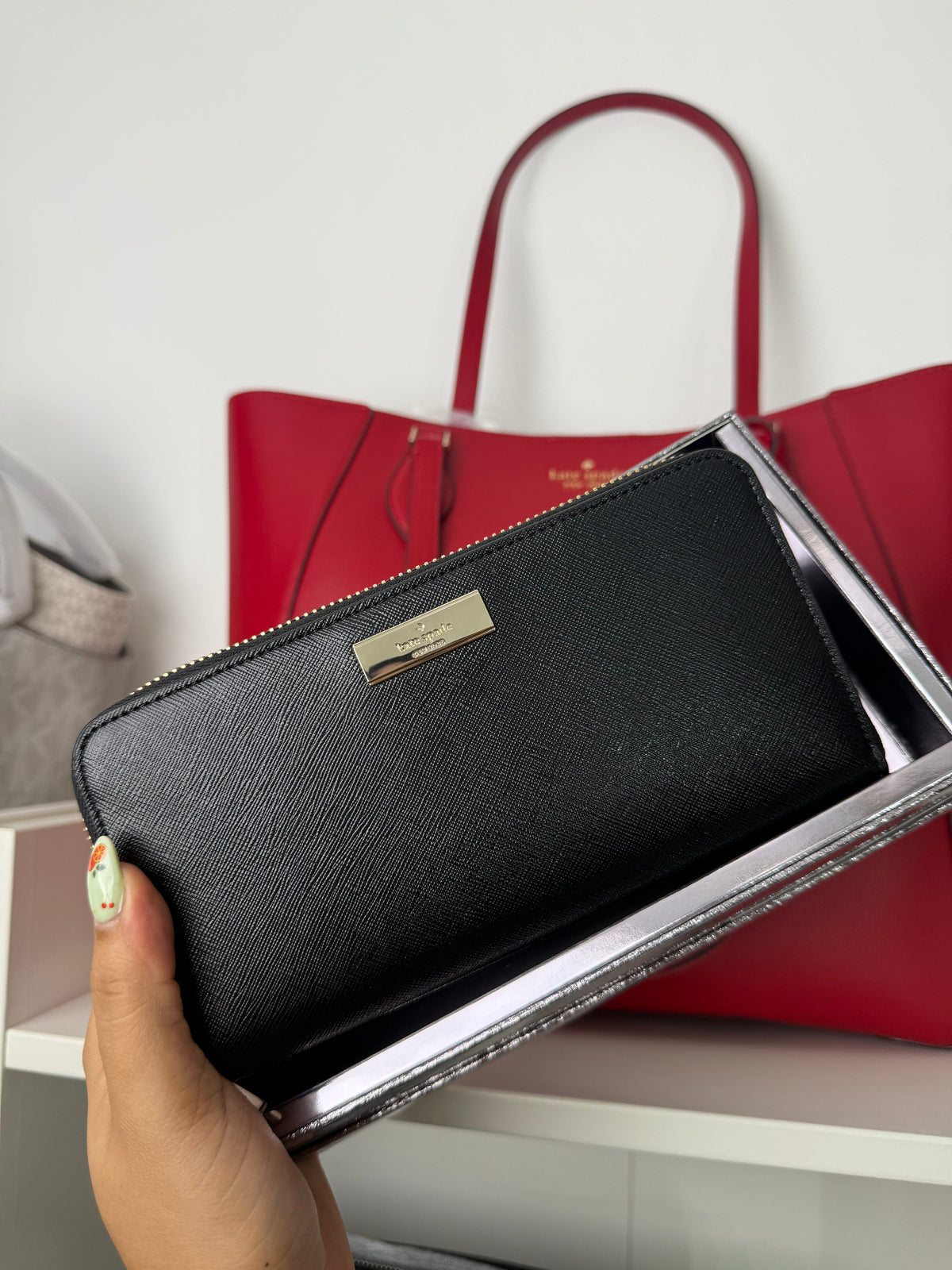 Wallet Kate Spade Negra - imagen 1