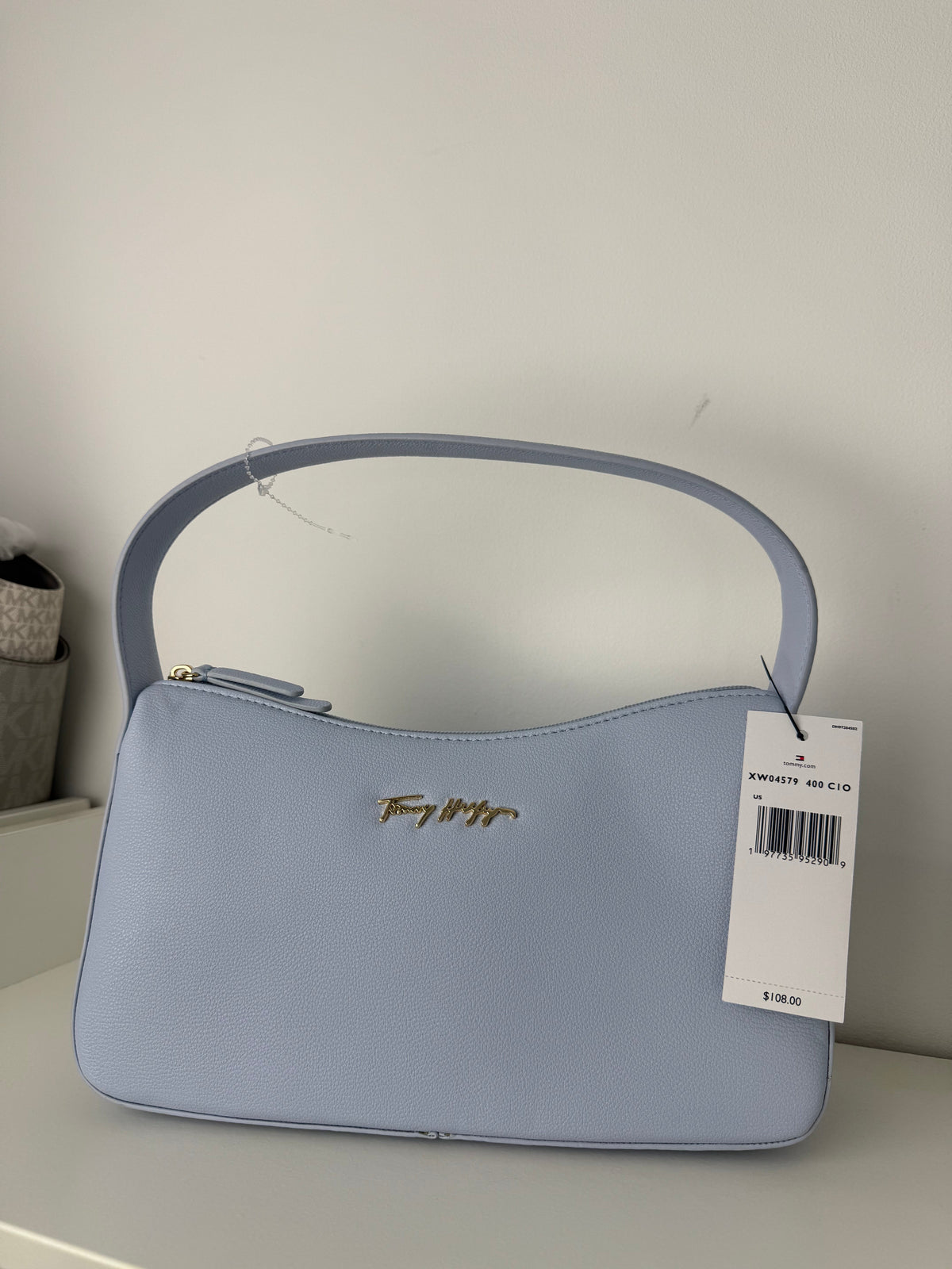 Cartera de Hombro Tommy Hilfiger Celeste - imagen 1